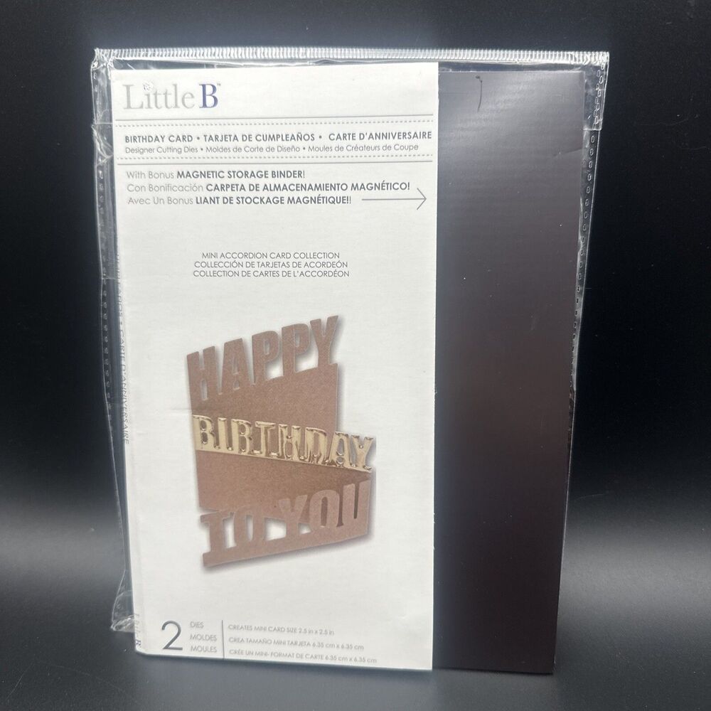 LITTLE B - HAPPY BIRTHDAY TO YOU - Birthday Card Die w/ Magnetic Storage Binder